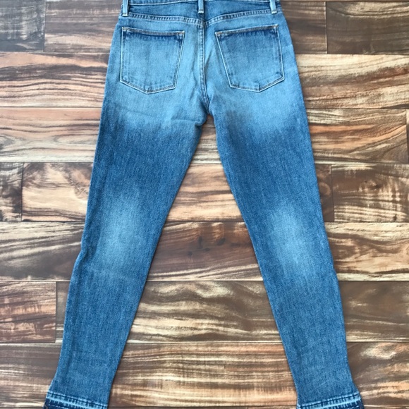 Frame Denim Le High Skinny Cutout Lewis Hill Jeans - Picture 3 of 5